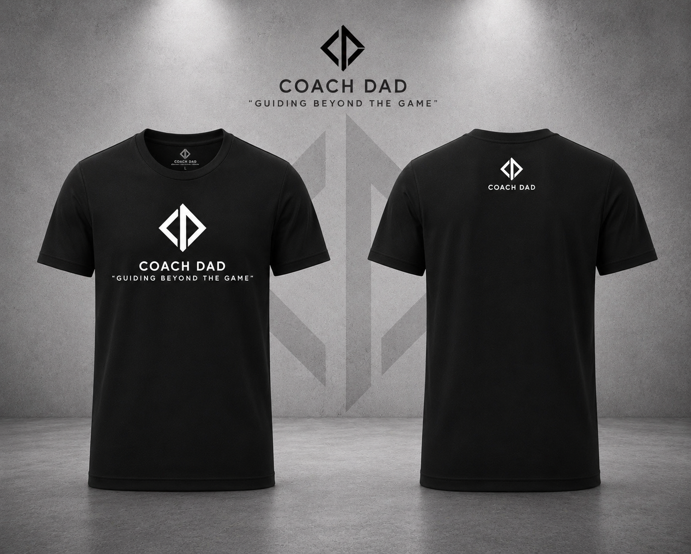 Coach Dad Foundation Tee – Midnight Black