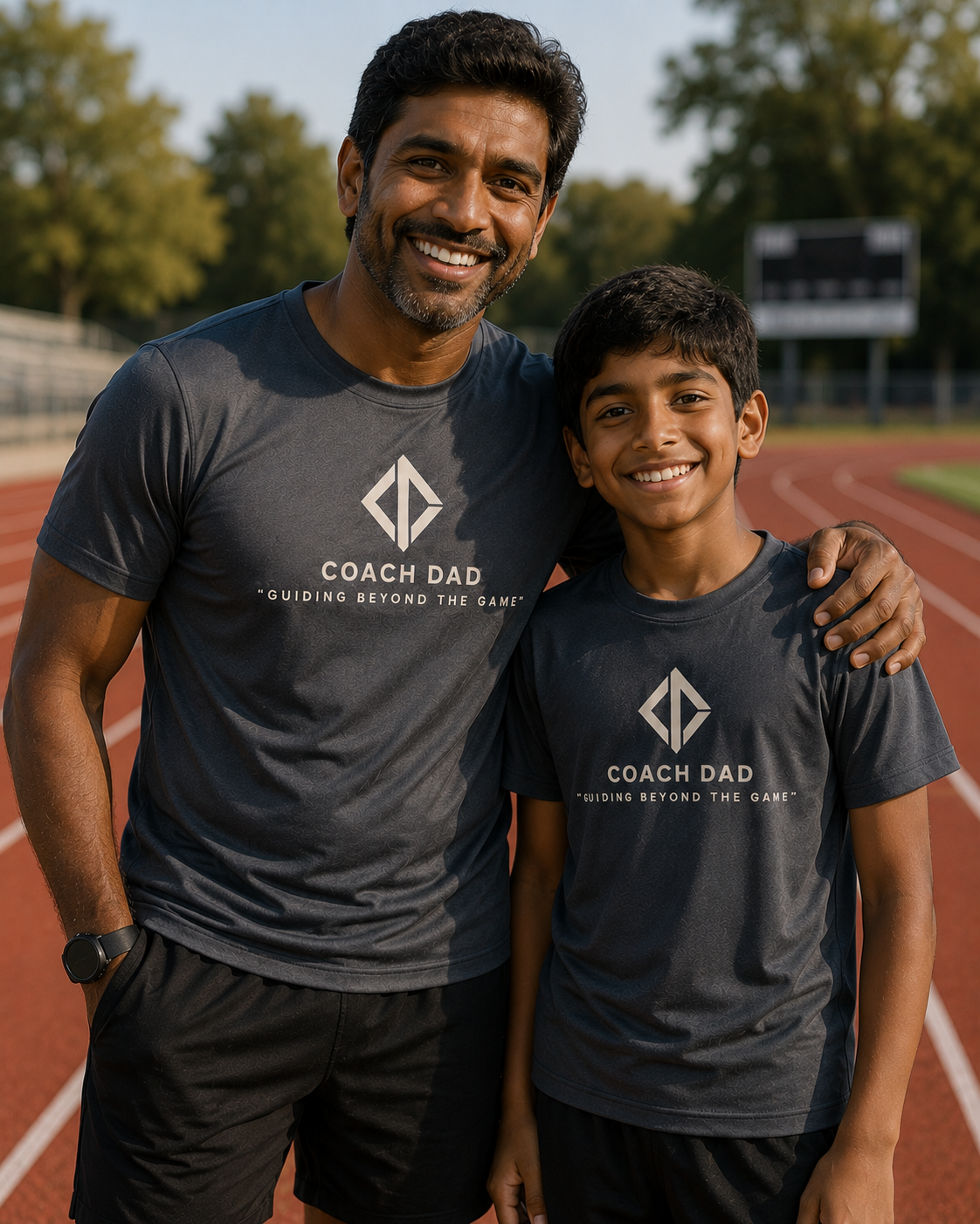 Coach Dad Foundation Tee – Graphite Gray