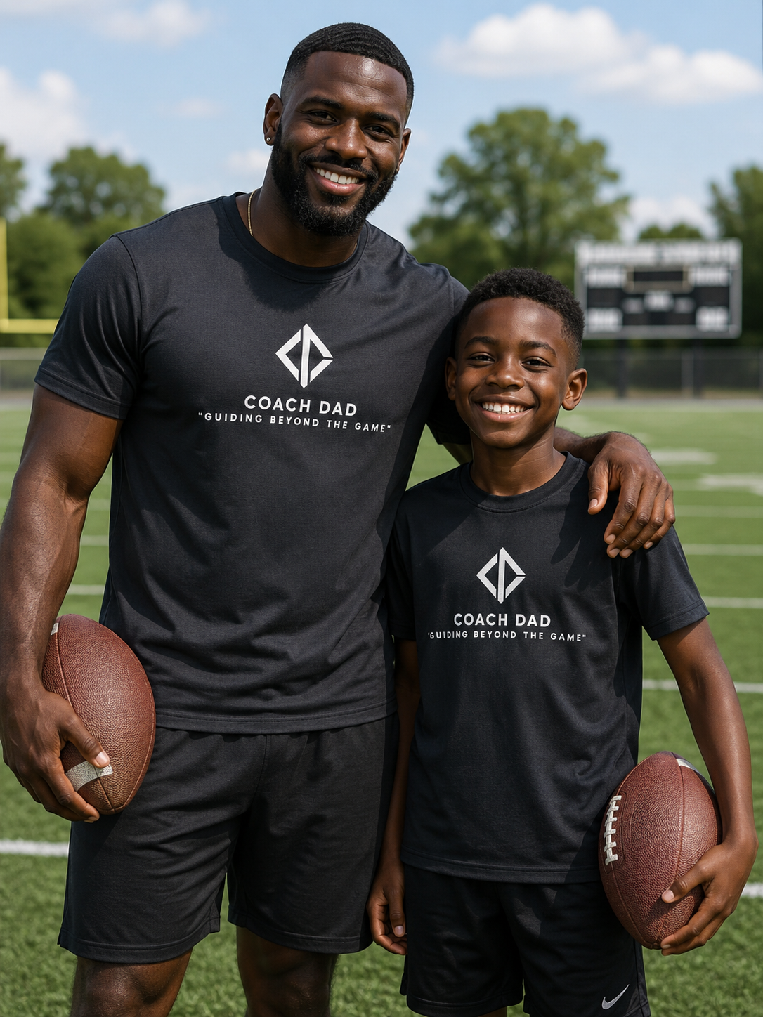 Coach Dad Foundation Tee – Midnight Black