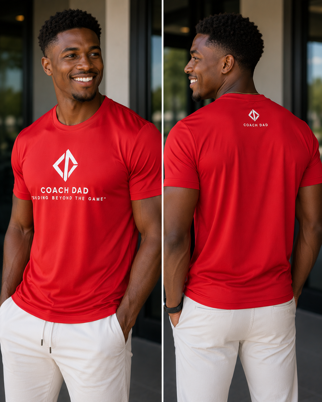 Coach Dad Foundation Tee – Victory Red