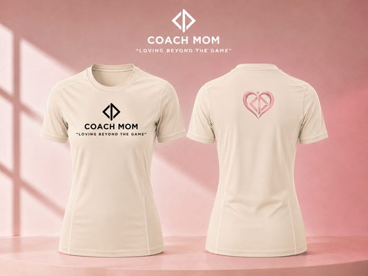Coach Mom “Love In Motion” Tee - Cream