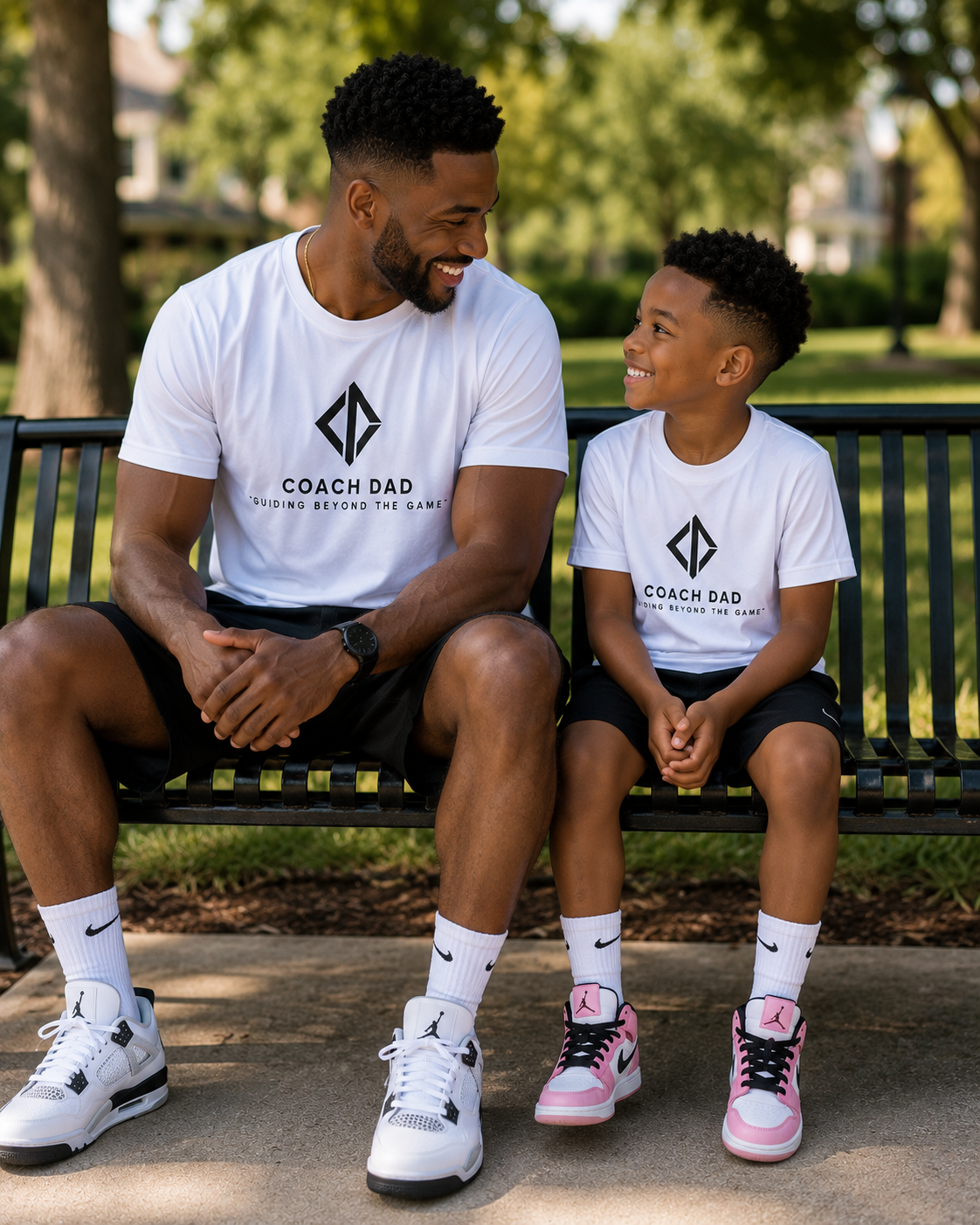 Coach Dad Foundation Tee – Classic White