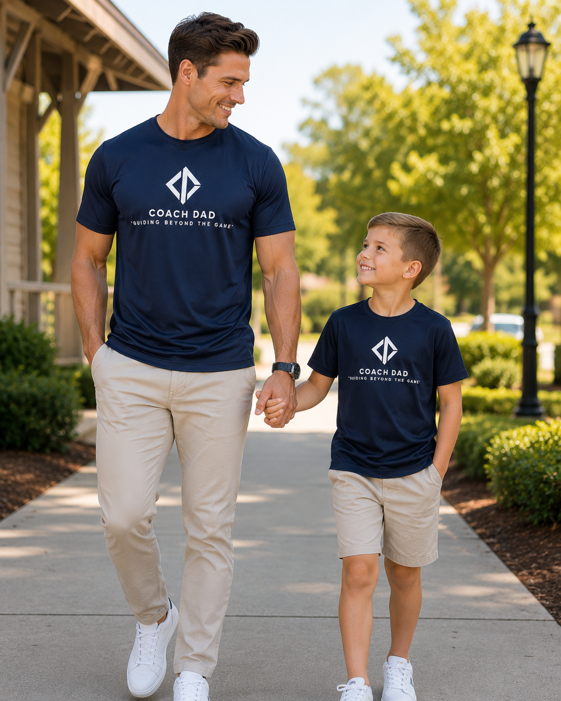 Coach Dad Foundation Tee – Navy Blue