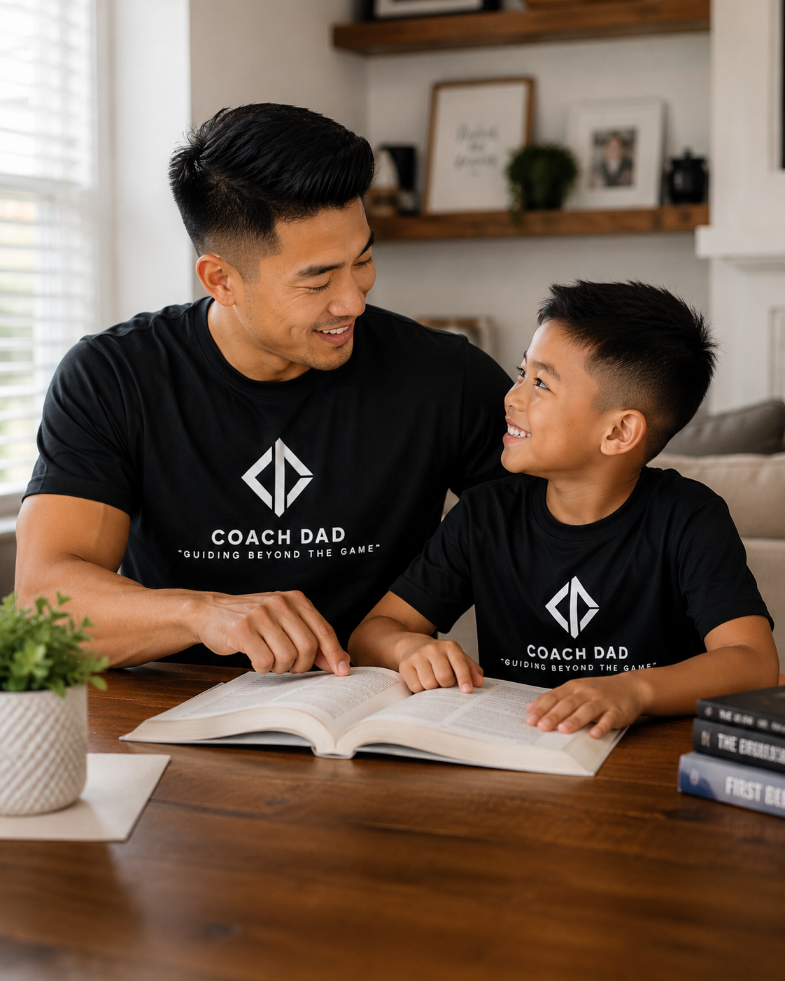 Coach Dad Foundation Tee – Midnight Black
