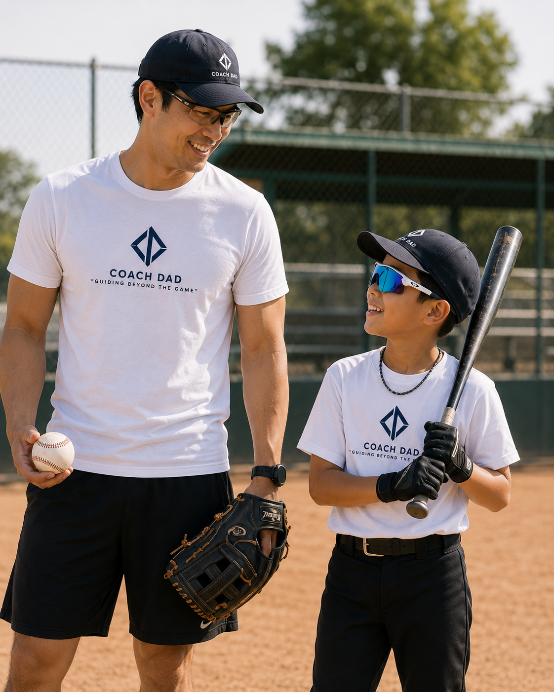 Coach Dad Foundation Tee – Classic White