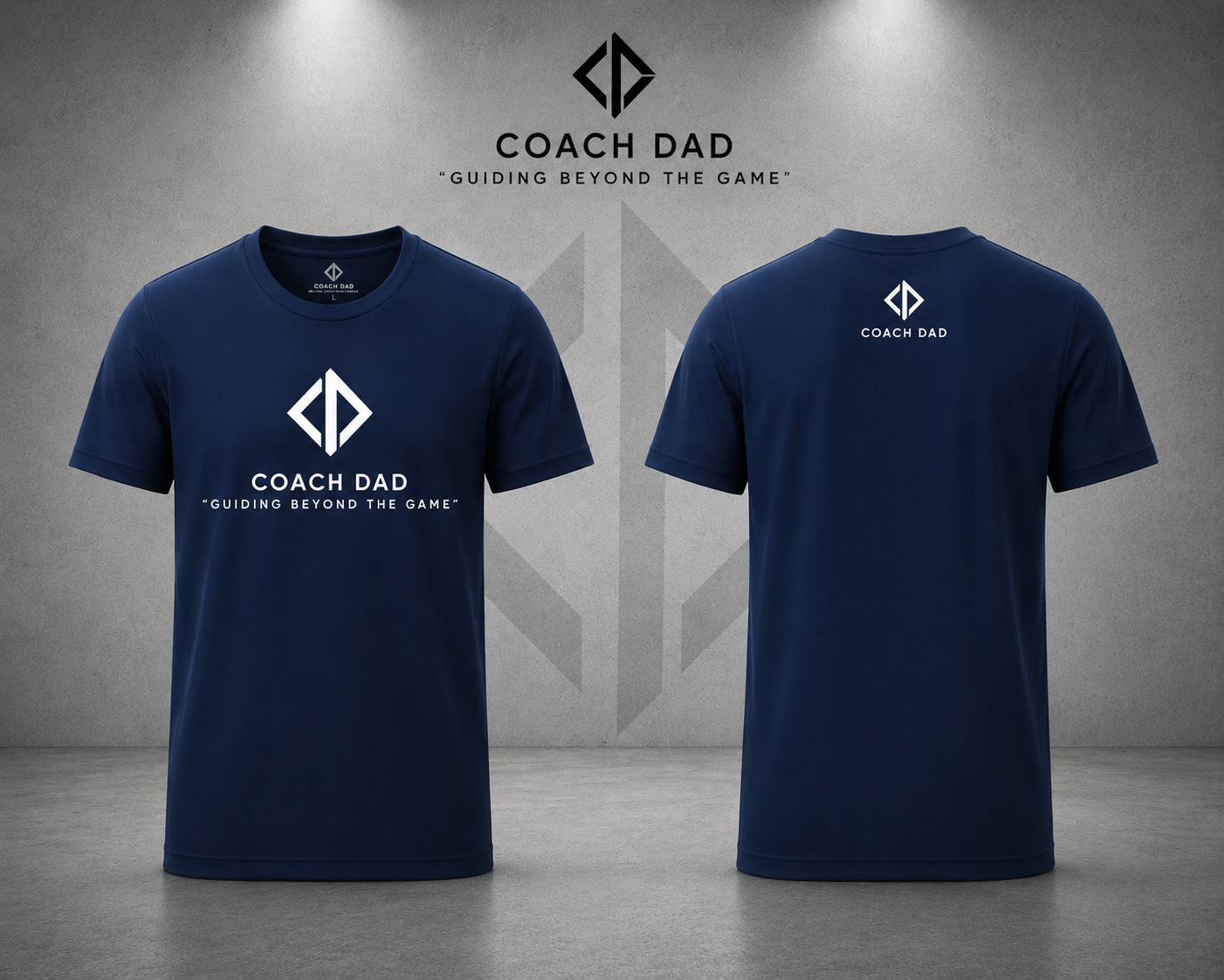 Coach Dad Foundation Tee – Navy Blue