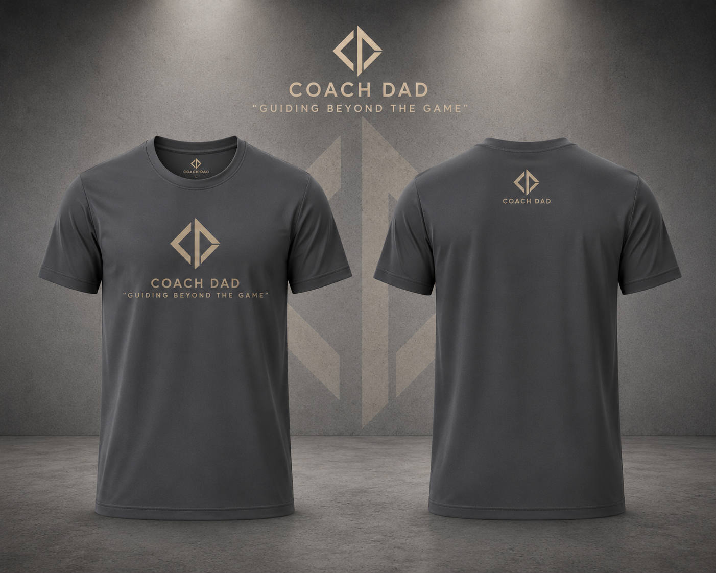 Coach Dad Foundation Tee – Graphite Gray