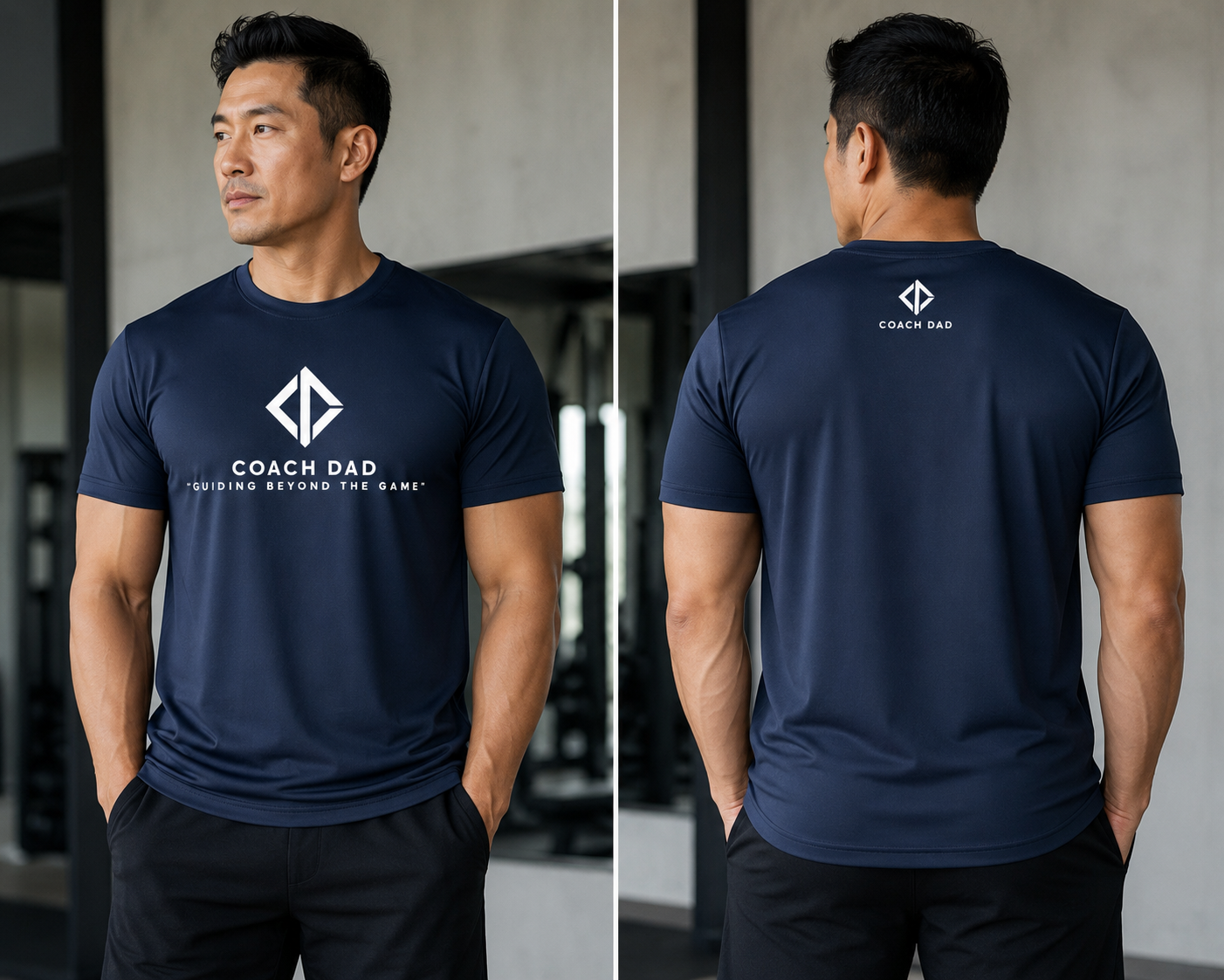 Coach Dad Foundation Tee – Navy Blue