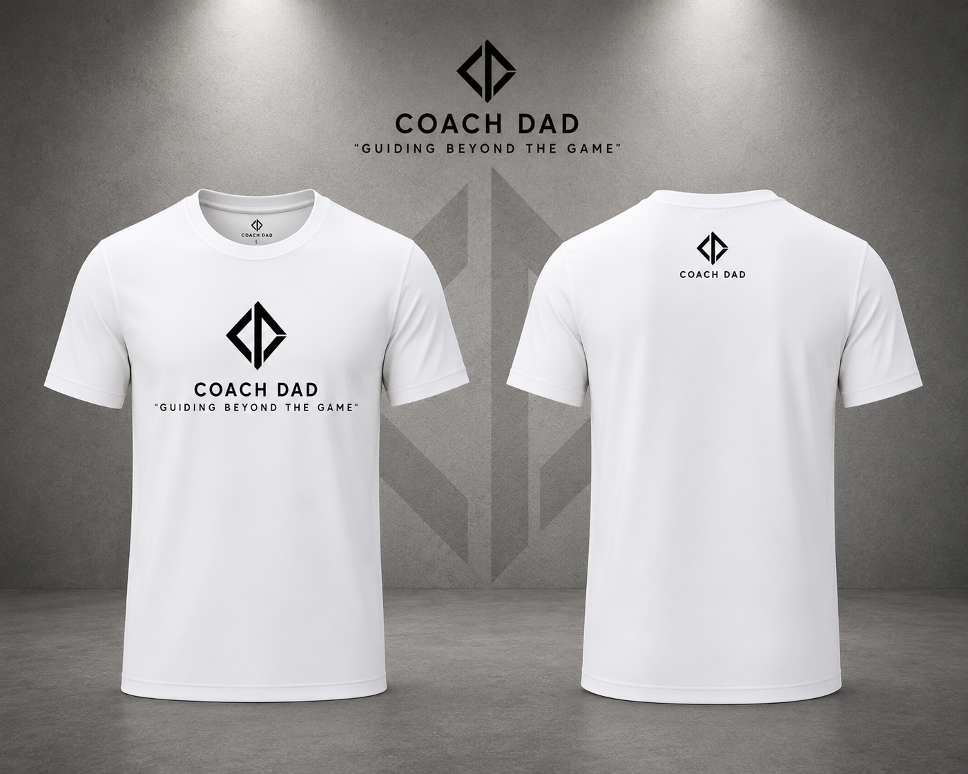 Coach Dad Foundation Tee – Classic White
