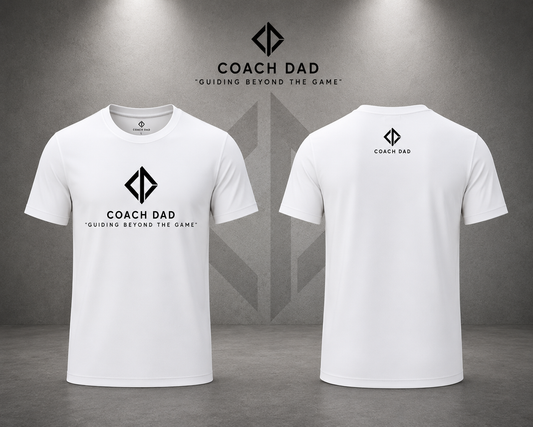 Coach Dad Foundation Tee – Classic White