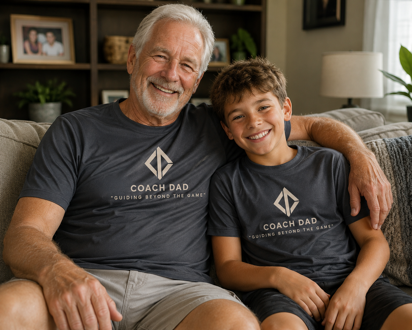 Coach Dad Foundation Tee – Graphite Gray
